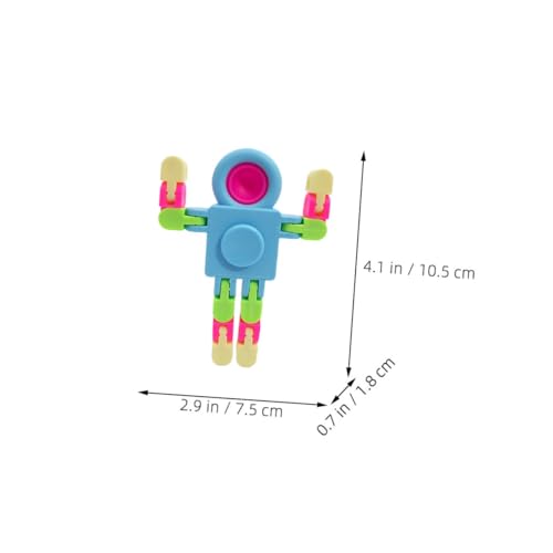CLISPEED 8 Stück Teiliges DIY Roboterspielzeug Abnehmbar Sensorisches Fingertipp Intelligenzspielzeug Stressabbauend Tragbar für Erwachsene von CLISPEED