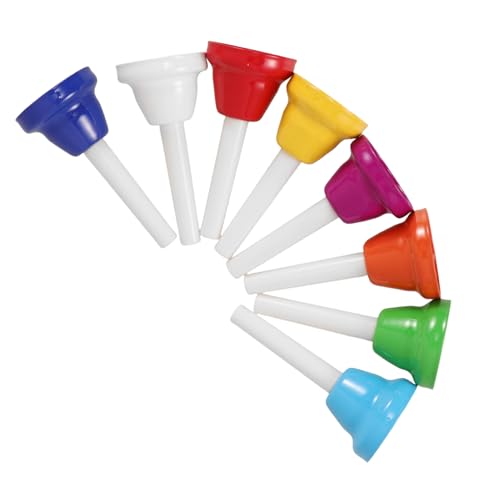 CLISPEED 8 Stück Teiliges Handglocken Set aus Musikinstrument für Kleinkinder Rhythmus und Koordination für Schule Familie und Musikalische Aktivitäten CLISPEED 8 Stück Teiliges Handglocken Set aus Musikinstrument für Kleinkinder Rhythmus und Koordination für Schule Familie und Musikalische Aktivitäten von CLISPEED