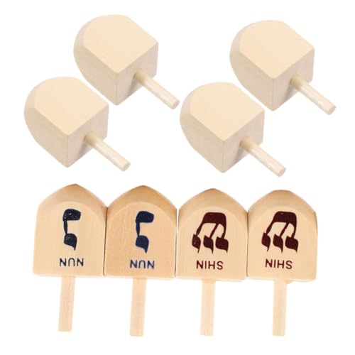 CLISPEED 8 Stück Teiliges Hanukkah Holz Dreidel Bunt Bedruckt Kinderfreundliche Fidget Spielzeugkreisel aus Sicherem Holz Stresslinderndes Chanukka Party Zubehör und Bastelspielzeug CLISPEED 8 Stück Teiliges Hanukkah Holz Dreidel Bunt Bedruckt Kinderfreundliche Fidget Spielzeugkreisel aus Sicherem Holz Stresslinderndes Chanukka Party Zubehör und Bastelspielzeug von CLISPEED