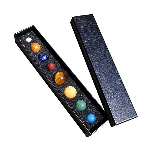 CLISPEED 8 Stück Teiliges Mineralstein mit Planeten Natürliches Sonnensystem Dekor für Schreibtisch Kleine Planeten Ornamente mit Feiner Textur und Glänzendem Steinmaterial für Astronomie von CLISPEED
