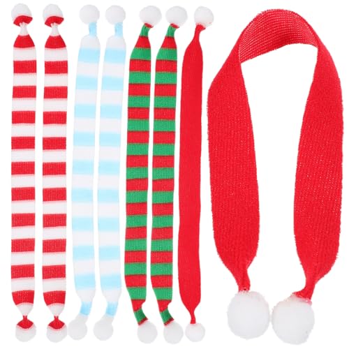 CLISPEED 8 Stück Teiliges Mini Weihnachtsstrickschal Niedliche DIY Puppen Accessoires Weihnachtliche Farbige Mini Schals für Flaschen und Basteldekorationen Langlebig und Detailreich CLISPEED 8 Stück Teiliges Mini Weihnachtsstrickschal Niedliche DIY Puppen Accessoires Weihnachtliche Farbige Mini Schals für Flaschen und Basteldekorationen Langlebig und Detailreich von CLISPEED
