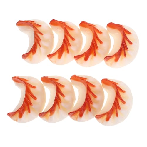CLISPEED 8 Stück Teiliges PVC-Fake-Dumpling- Realistisches Chinesisches Frühstücksmodell Pflegeleicht Vielseitig Einsetzbar als Küchen Fotodekoration Langlebige Deko für Zuhause und von CLISPEED
