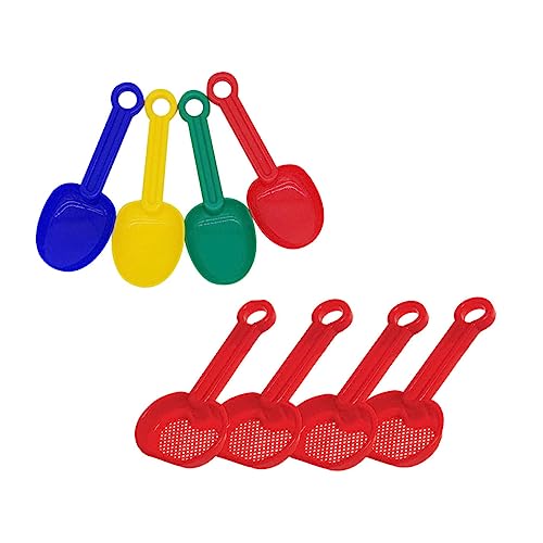 CLISPEED 8 Stück Teiliges Sandspielzeug Sandspaten und Schaufeln in Bunten Farben Kurze Griffe für Einfache Handhabung Robustes Strandspielzeug für Jungen und Mädchen für Zufällige Farbe von CLISPEED