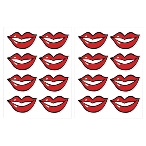 CLISPEED 80Stücke Lippenaufkleber Selbstklebende Gesichtsmasken Dekoration Abnehmbare Sticker für und Glatte Oberflächen für Maskenservice und Kreative Gestaltung CLISPEED 80Stücke Lippenaufkleber Selbstklebende Gesichtsmasken Dekoration Abnehmbare Sticker für und Glatte Oberflächen für Maskenservice und Kreative Gestaltung von CLISPEED