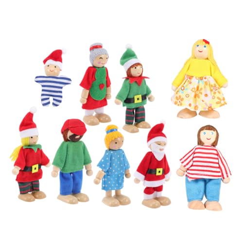 CLISPEED 9 Stück Teiliges Handliches Familien Puppenspielzeug aus Holz und Flexible Kinderhandpuppen für Junge Mädchen und Kleinkinder Sicher für Rollenspiele Geschichtenerzählen und CLISPEED 9 Stück Teiliges Handliches Familien Puppenspielzeug aus Holz und Flexible Kinderhandpuppen für Junge Mädchen und Kleinkinder Sicher für Rollenspiele Geschichtenerzählen und von CLISPEED
