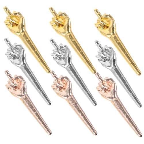 CLISPEED 9 Stück Teiliges Lustige Fingerform Spielstand Pins aus Resin Kreative Brettspiel Zubehör für Kartenspiele Kleine Tragbare Punkteanzeiger für Reisespiele von CLISPEED
