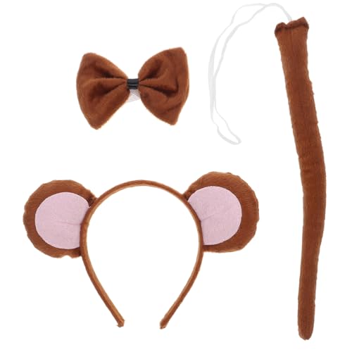 CLISPEED Affenohren Satz für Erwachsene Tierohren Stirnband Cosplay Kostümzubehör für Geburtstagsfeiern und Halloween CLISPEED Affenohren Satz für Erwachsene Tierohren Stirnband Cosplay Kostümzubehör für Geburtstagsfeiern und Halloween von CLISPEED