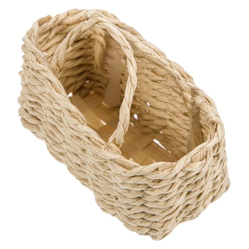CLISPEED Aufbewahrungskorb aus Rattan Kleiner Geflochtener Korb für Puppenhäuser Dekorativer Mini Korb für Gartendekoration Langlebig und Sicher CLISPEED Aufbewahrungskorb aus Rattan Kleiner Geflochtener Korb für Puppenhäuser Dekorativer Mini Korb für Gartendekoration Langlebig und Sicher von CLISPEED