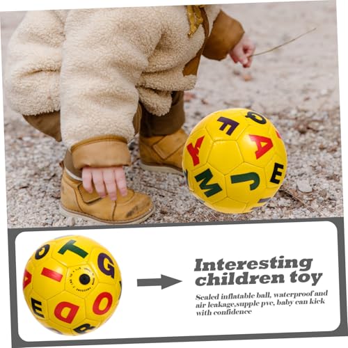 CLISPEED Aufblasbarer Fußball Gelb PVC Strapazierfähig Leicht Outdoor Spielball Lustiges Fördert Hand Auge Koordination Motorische Fähigkeiten CLISPEED Aufblasbarer Fußball Gelb PVC Strapazierfähig Leicht Outdoor Spielball Lustiges Fördert Hand Auge Koordination Motorische Fähigkeiten von CLISPEED