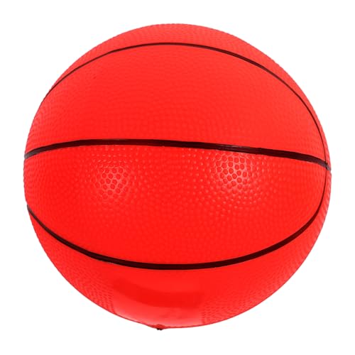 CLISPEED Aufblasbarer PVC Basketball für Leicht Elastisch Rotes Sportspielzeug Tragbar und Vielseitig für Drinnen und Draußen als Basketballspielzeug für Kleinkinder und Junge Mädchen von CLISPEED