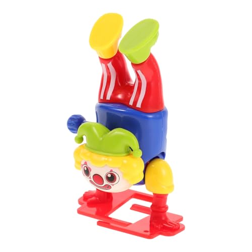 CLISPEED Aufzieh Clown Springender Clown Figur Vintage für Halloween Weihnachten Interaktives mit Flip Funktion Perfektes Partygeschenk von CLISPEED