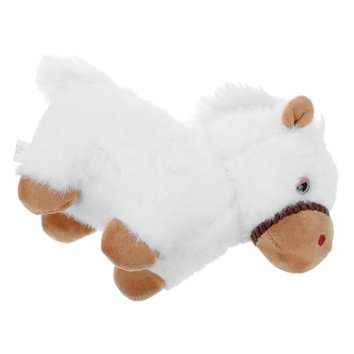 CLISPEED Authentisches Jahr des Pferdes Maskottchen Weiches Stofftier für Dekoration Geschenkideen für Erwachsene Perfektes Accessoire für Feste und Heimtextilien von CLISPEED