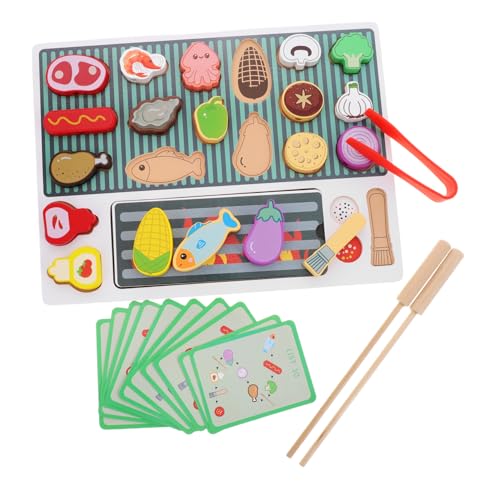 CLISPEED BBQ Grill Spielset aus Holz Kreatives Rollenspiel Kochset mit Realistischem Grill und BBQ Zubehör Interaktives Küchen für Jungen und Mädchen Grillzubehör Kit CLISPEED BBQ Grill Spielset aus Holz Kreatives Rollenspiel Kochset mit Realistischem Grill und BBQ Zubehör Interaktives Küchen für Jungen und Mädchen Grillzubehör Kit von CLISPEED