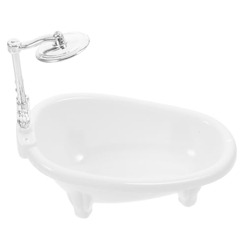 CLISPEED Badzubehör Für Puppen Puppenbadewanne Mini-badewanne Miniatur Dekoration Puppenhaus-badewanne Dekoratives Mini-Modell Puppenhaus Zubehör Mini-hausbadewanne Abs Weiß CLISPEED Badzubehör Für Puppen Puppenbadewanne Mini-badewanne Miniatur Dekoration Puppenhaus-badewanne Dekoratives Mini-Modell Puppenhaus Zubehör Mini-hausbadewanne Abs Weiß von CLISPEED