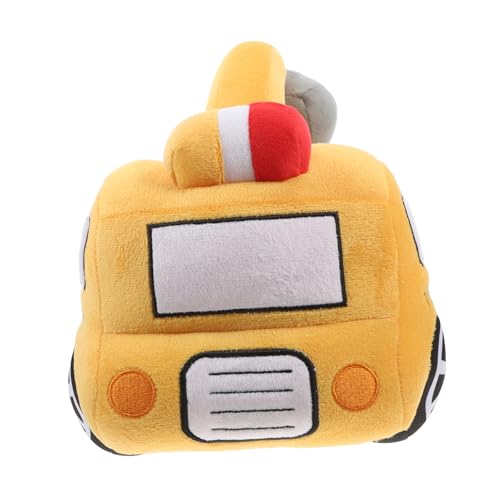 CLISPEED Baggerpuppe Plüschtraktor Bagger Plüschpuppe Baustofftier Traktor Stofftier Plüschtraktor Bagger Plüschspielzeug LKW Stofftier Auto Plüschtiere Pp Baumwolle von CLISPEED