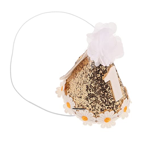 CLISPEED Blumen Geburtstagshut für Lustiger Partykegel mit Glitzer Dekoration für Geburtstagsfeier Leicht und Tragbar für Kleine und Babyfeiern CLISPEED Blumen Geburtstagshut für Lustiger Partykegel mit Glitzer Dekoration für Geburtstagsfeier Leicht und Tragbar für Kleine und Babyfeiern von CLISPEED