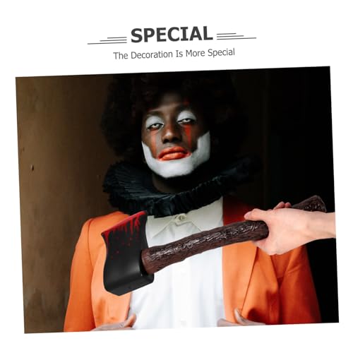 CLISPEED Blutige Halloween Kurz Axt Requisite für Cosplay und Kostüm Leichte Tragbare Verkleidung für Fasching und Party Zubehör von CLISPEED