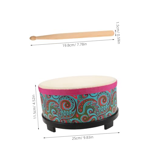 CLISPEED Bodentrommel mit Grünem Blumenmuster Orff Schlaginstrument Leichter Tragbarer Percussion Musikspielzeug für Kleinkinder Musikförderung und Rhythmustraining CLISPEED Bodentrommel mit Grünem Blumenmuster Orff Schlaginstrument Leichter Tragbarer Percussion Musikspielzeug für Kleinkinder Musikförderung und Rhythmustraining von CLISPEED
