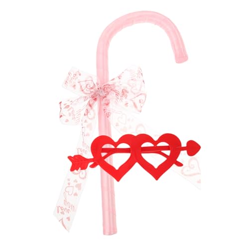 CLISPEED Bowknot Candy Cane Tanzstab mit Herz-Dekoration Brille Leichte Halloween und Valentinstag Bühnenrequisite für Rollenspiel Kostüm Accessoire Vielseitig Passend für Partys und CLISPEED Bowknot Candy Cane Tanzstab mit Herz-Dekoration Brille Leichte Halloween und Valentinstag Bühnenrequisite für Rollenspiel Kostüm Accessoire Vielseitig Passend für Partys und von CLISPEED