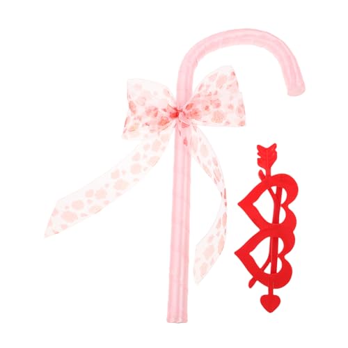 CLISPEED Bowknot Candy Cane Tanzstock mit Herzförmiger Brille und Dekoration Vielseitiges Halloween und Valentinstag Kostüm-Accessoire für Rollenspiele und Tanzpartys Einheitsgröße Rosa CLISPEED Bowknot Candy Cane Tanzstock mit Herzförmiger Brille und Dekoration Vielseitiges Halloween und Valentinstag Kostüm-Accessoire für Rollenspiele und Tanzpartys Einheitsgröße Rosa von CLISPEED