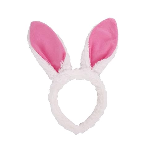 CLISPEED Bunny Ear Haarreif Plüsch Stirnband mit Hasenohren für Karneval Ostern Geburtstagsfeiern und Cosplay Zubehör für Festliche Anlässe und Charmante Looks von CLISPEED