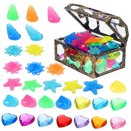 CLISPEED Bunte Leuchtende Tauchedelsteine mit Kunststoff Schatztruhe und Kleinen Kunststoffdiamanten für Poolparty Schatzsuche Wasserspielzeug Zufällige Farbe Zufällige Farbe CLISPEED Bunte Leuchtende Tauchedelsteine mit Kunststoff Schatztruhe und Kleinen Kunststoffdiamanten für Poolparty Schatzsuche Wasserspielzeug Zufällige Farbe Zufällige Farbe von CLISPEED