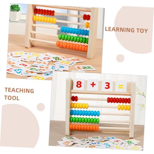 CLISPEED Buntes Holz Abakus Rechenschieber Lernspielzeug für Vorschulkinder von Rechenfähigkeiten und Feinmotorik Pädagogisches Mathematikspielzeug für Jungen und Mädchen CLISPEED Buntes Holz Abakus Rechenschieber Lernspielzeug für Vorschulkinder von Rechenfähigkeiten und Feinmotorik Pädagogisches Mathematikspielzeug für Jungen und Mädchen von CLISPEED