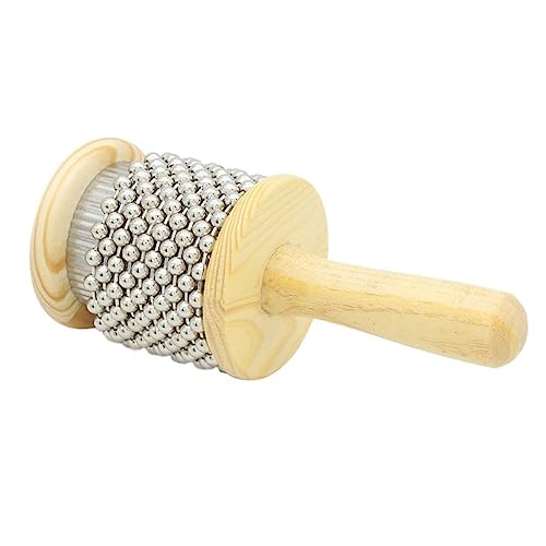 CLISPEED Cabasa aus Holz Schlaginstrument für Vorschul Lehrmittel und Musiktherapie Leicht und Handlich für Rhythmische Klänge von CLISPEED