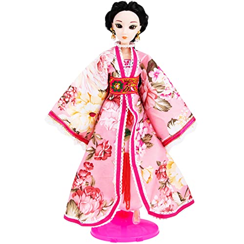 CLISPEED Chinesische Hanfu Puppe mit Traditioneller Kleidung Süßes Kinderspielzeug für Kreative Rollenspiele und Warmes von CLISPEED