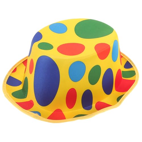 CLISPEED Clownhut aus Vliesstoff Bunter Party Bühnenhut Leichter Atmungsaktiver Kostümhut für Erwachsene Einheitsgröße für Karneval und Rollenspiele CLISPEED Clownhut aus Vliesstoff Bunter Party Bühnenhut Leichter Atmungsaktiver Kostümhut für Erwachsene Einheitsgröße für Karneval und Rollenspiele von CLISPEED