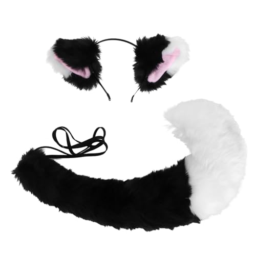 CLISPEED Cosplay Fuchsohren und Handgefertigte Langlebige Accessoires für Kostümpartys Halloween Karneval Stilvoll und Modisch für Damen und Mädchen von CLISPEED