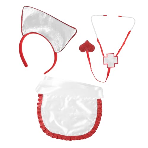 CLISPEED Cosplay Krankenschwester Kostüm Zubehör Leichtes Modisches Stirnband aus Attraktives Halloween Outfit für Frauen Komfortabel und Dekorativ für Party und Rollenspiel von CLISPEED