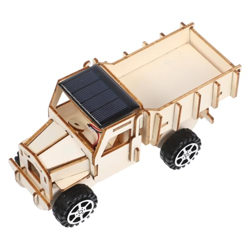 CLISPEED DIY Solar Car Modellbausatz für Interaktives Wissenschaft und Technik Lernspielzeug für Experimente Ab Jahren Handgefertigt aus Holz von CLISPEED