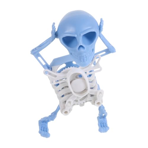 CLISPEED Dancing Skull Gedruckte Batterielose Wind Up Skelett Dekoration für Halloween Kompakte Lustige Tischfigur aus Robustem Kunststoff für Schreibtisch und Regale CLISPEED Dancing Skull Gedruckte Batterielose Wind Up Skelett Dekoration für Halloween Kompakte Lustige Tischfigur aus Robustem Kunststoff für Schreibtisch und Regale von CLISPEED