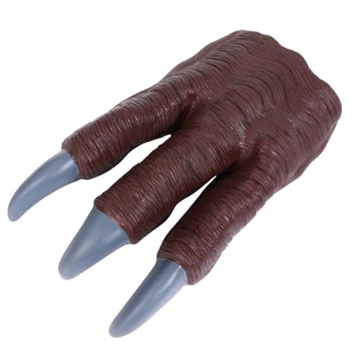 CLISPEED Dinosaurier Klaue Handschuh für Erwachsene Velociraptor Krallen Cosplay Zubehör Realistisches Dinosaurier Pfoten für Kostüm Party und Rollenspiel von CLISPEED