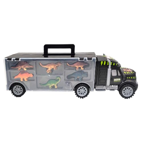 CLISPEED Dinosaurier Transport Lastwagen Set mit Miniatur Dinosauriern Robuste und Sichere Truck für Endlosen Spielspaß für Ab Jahren von CLISPEED