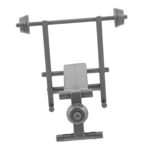 CLISPEED Dollhouse Fitnessset Miniatur Gym Zubehör mit Realistischer Langhantel und Bank Dekoratives Puppenhaus Accessoire für Sammler und Miniatur Dekoration Vielseitig für Modelle und CLISPEED Dollhouse Fitnessset Miniatur Gym Zubehör mit Realistischer Langhantel und Bank Dekoratives Puppenhaus Accessoire für Sammler und Miniatur Dekoration Vielseitig für Modelle und von CLISPEED