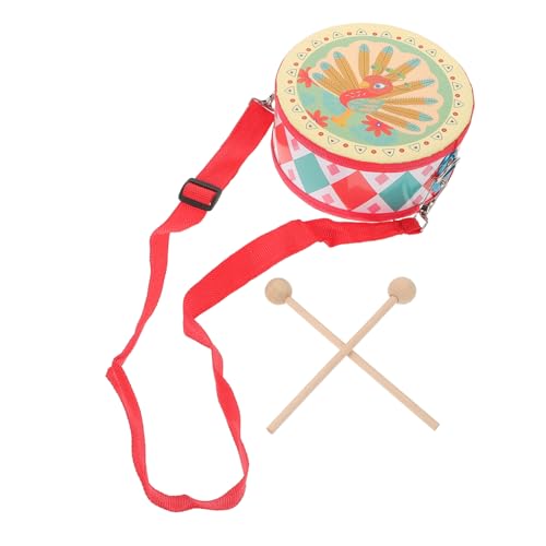 CLISPEED Doppelseitige Handtrommel Für Kinder, Musikspielzeug, Trommel Mit Gurt Und Schlägeln, Schlaginstrument, Musikspielzeug Für Den Kindergarten, Musikunterricht, Pfau CLISPEED Doppelseitige Handtrommel Für Kinder, Musikspielzeug, Trommel Mit Gurt Und Schlägeln, Schlaginstrument, Musikspielzeug Für Den Kindergarten, Musikunterricht, Pfau von CLISPEED