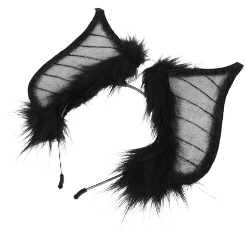 CLISPEED Dunkles Fledermaus Ohren Haarreif aus Kunstfell Elastischer Kopfband für Halloween Teufel Kostüm Gothic Cosplay Zubehör Bequemer Sitz für Fasching und Party CLISPEED Dunkles Fledermaus Ohren Haarreif aus Kunstfell Elastischer Kopfband für Halloween Teufel Kostüm Gothic Cosplay Zubehör Bequemer Sitz für Fasching und Party von CLISPEED