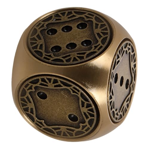 CLISPEED Einzigartige Vintage Messingwürfel für Brettspiele Handgefertigte Seitige Würfel aus Solidem Messing Miniatur Retro Würfel für Kreative Spiele und Sammler CLISPEED Einzigartige Vintage Messingwürfel für Brettspiele Handgefertigte Seitige Würfel aus Solidem Messing Miniatur Retro Würfel für Kreative Spiele und Sammler von CLISPEED
