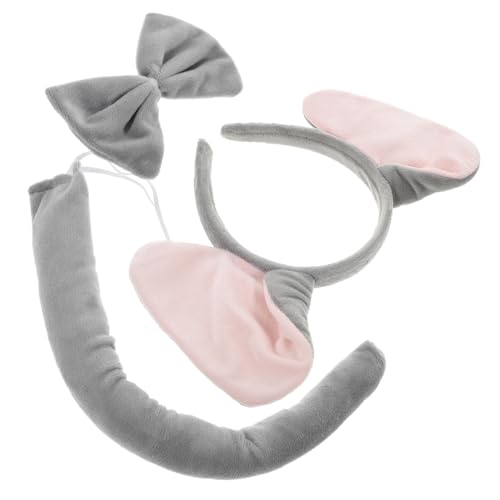 CLISPEED Elefantenkostüm Set für Erwachsene mit Grauem Haarreif Elefantenohren Fliege und Bequemes Kostümzubehör für Karneval und Cosplay CLISPEED Elefantenkostüm Set für Erwachsene mit Grauem Haarreif Elefantenohren Fliege und Bequemes Kostümzubehör für Karneval und Cosplay von CLISPEED