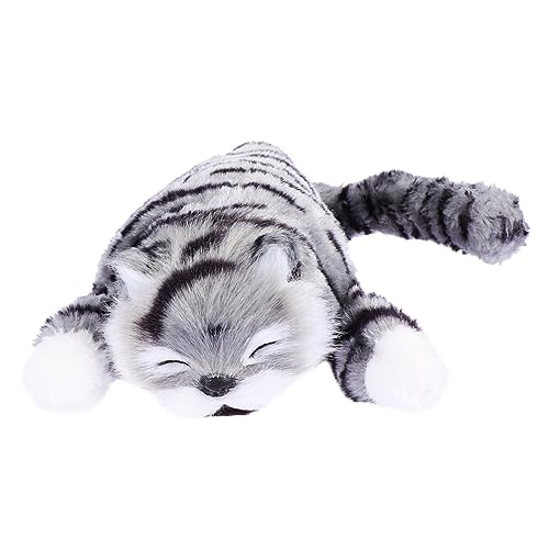 CLISPEED Elektrisches Plüsch Katzen Weiches Kuscheltier mit Lebensechtem Design Batteriefrei Interaktives Wendendes Katzenplüschdoll für Katzenliebhaber CLISPEED Elektrisches Plüsch Katzen Weiches Kuscheltier mit Lebensechtem Design Batteriefrei Interaktives Wendendes Katzenplüschdoll für Katzenliebhaber von CLISPEED