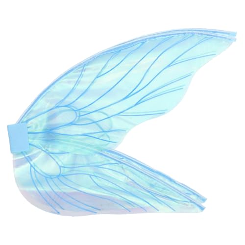 CLISPEED Elfenflügel Kostümzubehör Blaues Cosplay Accessoire Leichte Stabile für Mädchen für Karneval Festival Halloween Party und Bühnenauftritte von CLISPEED