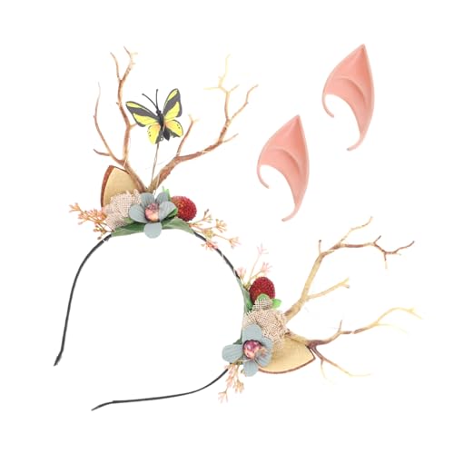 CLISPEED Elfenohren Stirnband mit LED Baumzweigen Leuchtendes Cosplay Accessoire für Halloween Weihnachtsfeier Karneval Komfortabel und Langlebig Teiliges für Fantasy Kostüm CLISPEED Elfenohren Stirnband mit LED Baumzweigen Leuchtendes Cosplay Accessoire für Halloween Weihnachtsfeier Karneval Komfortabel und Langlebig Teiliges für Fantasy Kostüm von CLISPEED