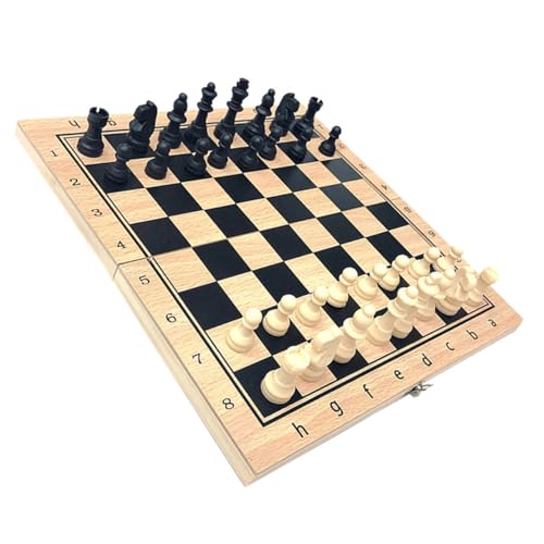 CLISPEED Faltbares Schachspiel für Multifunktionale Schachspielset aus Tragbares und Sicheres Design für Jungen Mädchen und Erwachsene CLISPEED Faltbares Schachspiel für Multifunktionale Schachspielset aus Tragbares und Sicheres Design für Jungen Mädchen und Erwachsene von CLISPEED