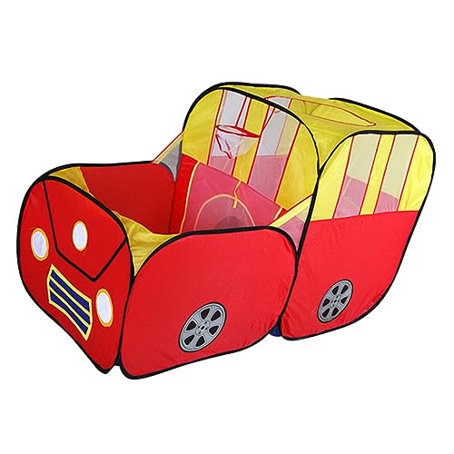 CLISPEED Faltbares Spielzelt Auto Zelt aus Wasserabweisendem Material Tragbares Spielhaus für Drinnen und Draußen Kreatives Tipi Zelt für Jungen und Mädchen Leicht zu Reinigen für Garten von CLISPEED