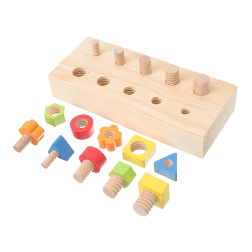 CLISPEED Farbenfrohes Holzschraubspielzeug für Ab Jahren Montessori Lernspielzeug Feinmotorik Hand Auge Koordination und Farberkennung Robust und Langlebig Teiliges CLISPEED Farbenfrohes Holzschraubspielzeug für Ab Jahren Montessori Lernspielzeug Feinmotorik Hand Auge Koordination und Farberkennung Robust und Langlebig Teiliges von CLISPEED