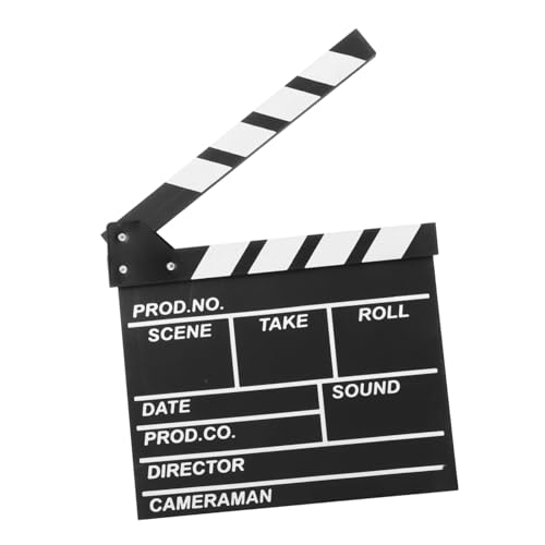 CLISPEED Feldplattenplattenspielzeuge Szene Film-Requisiten für Filmrequisiten Die Klapboard für Film Filmemachenausrüstung Filmklapper Theaterausrüstung Filmschindel hölzern Schwarz CLISPEED Feldplattenplattenspielzeuge Szene Film-Requisiten für Filmrequisiten Die Klapboard für Film Filmemachenausrüstung Filmklapper Theaterausrüstung Filmschindel hölzern Schwarz von CLISPEED