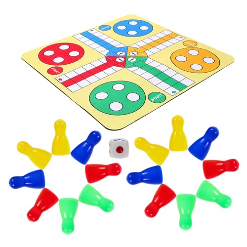 CLISPEED Fliegendes Schachspiel Tragbares Kleines Tisch Schachspiel Glatte Oberfläche Kompakt und Leicht Einfach zu Bedienen Brettspiel für Unterwegs Hause von CLISPEED