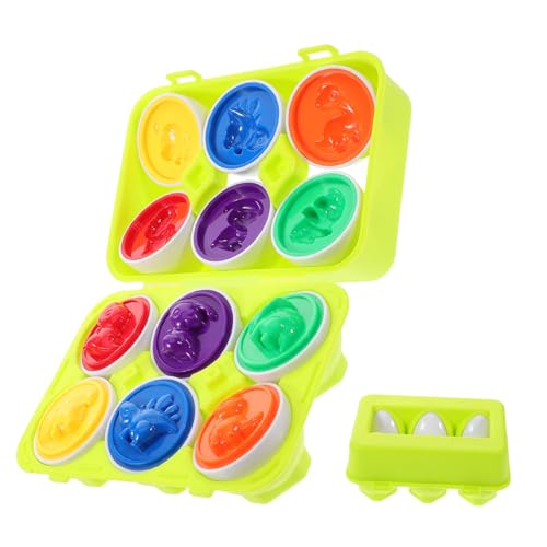 CLISPEED Frühkindliches Lernspielzeug Eierform Sortierer Set mit Drehbaren Farbigen Eiern für Kleinkinder zur Form Farberkennung Motorische Entwicklung Kognitive für Jungen und Mädchen Ab CLISPEED Frühkindliches Lernspielzeug Eierform Sortierer Set mit Drehbaren Farbigen Eiern für Kleinkinder zur Form Farberkennung Motorische Entwicklung Kognitive für Jungen und Mädchen Ab von CLISPEED